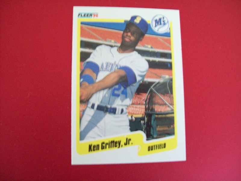 KEN GRIFFEY JR. SEATTLE MARINERS 1990 FLEER  #513 MLB BASEBALL HOF