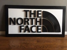 The North Face Sign Display Logo Wall Art Artwork Steep Tech Heli Trans Supreme