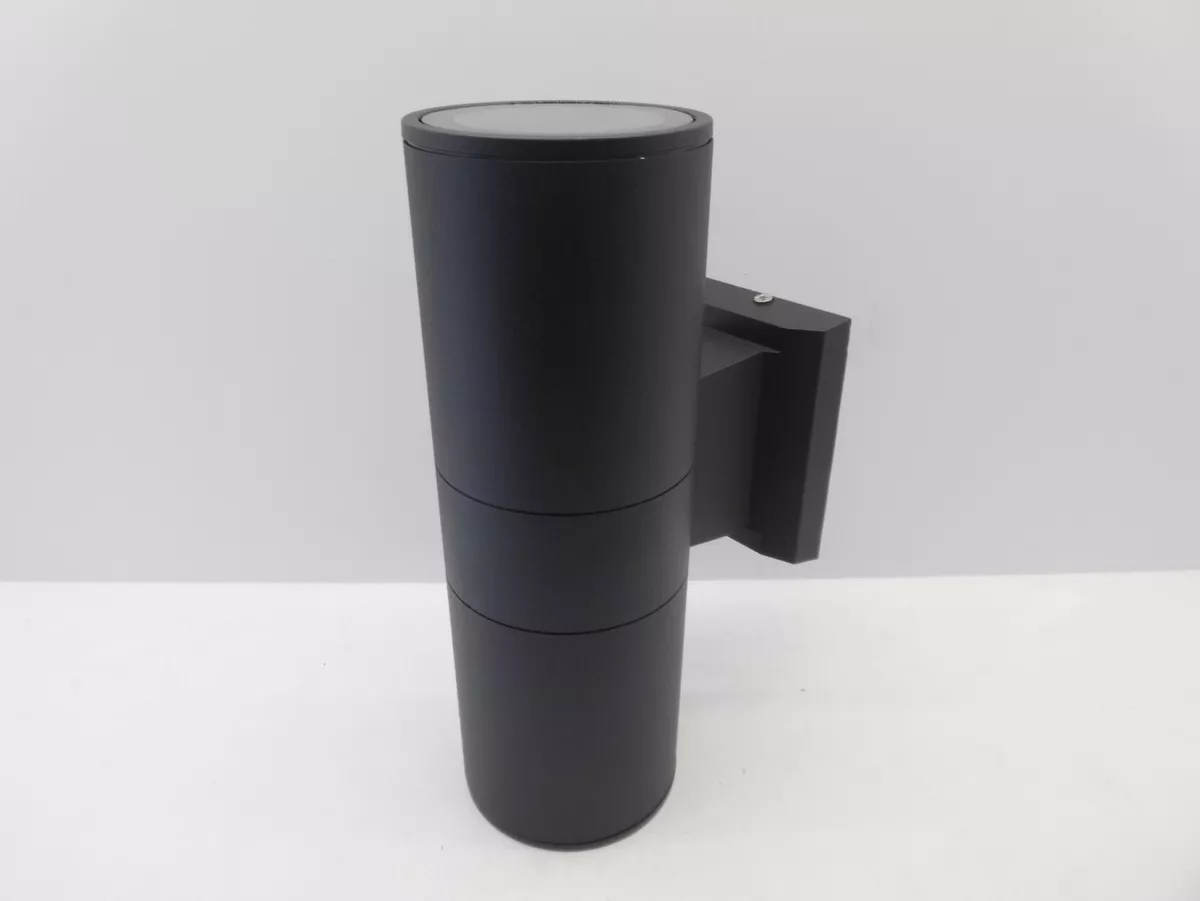 ANSELL ADM50GU10 BLACK DUO MIDI UP DOWN WALL LIGHT IP65 OUTDOOR 2 X 50W GU10