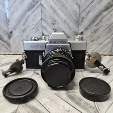 Minolta SRT 101 Silver SLR 35mm Telesar Wide 315538 Film Camera Vintage Untested