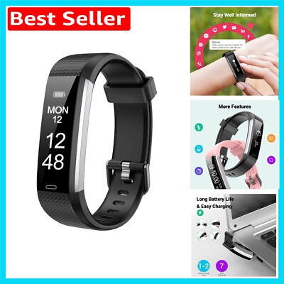 Stylischer Fitnesstracker mit Schlafüberwachung & Benachrichtigungen - Smartwatch für Erwachsene