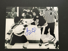 JOHN WENSINK AUTOGRAPHED 8 X 10 FIGHTING PHOTO  NEW ENGLAND PICTURE C.O.A.