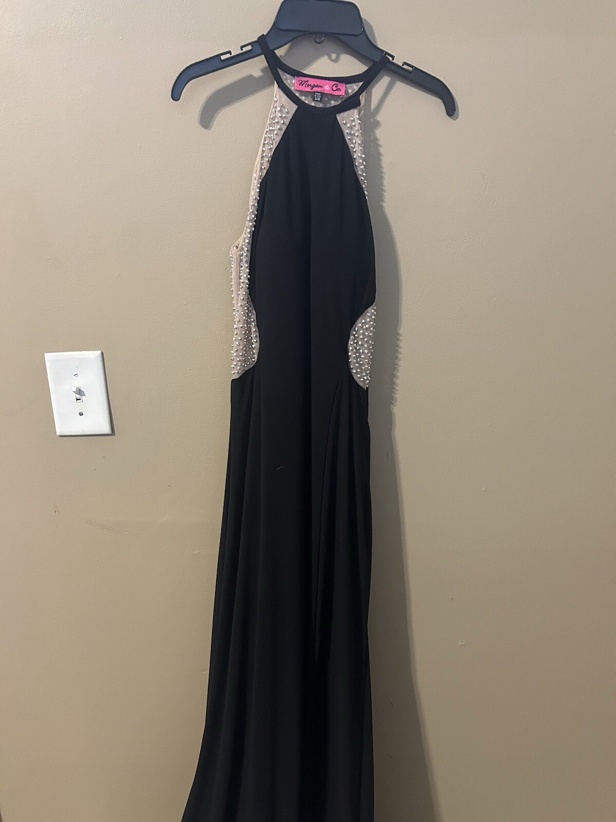 Sparkly Rhinestones Halter Feathered Made-to-Order Prom Dress main image 0