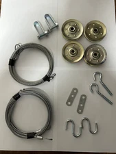Garage Door Extension Spring Extra Heavy Duty Pulley Sheave Kit & Torsion Cables