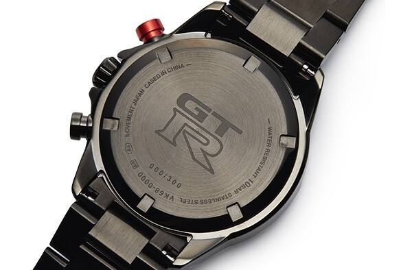 Nissan GTRクロノグラフ ブラックレザー腕時計 NISSAN Genuine 2024 GTR Chronograph watch Inspired by the 2024 GT