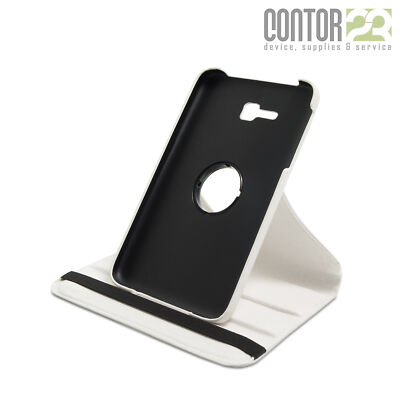 360° Schutzhülle,Tasche,matte Folie in WEIß für 7.0'' Samsung Galaxy Tab 3 lite