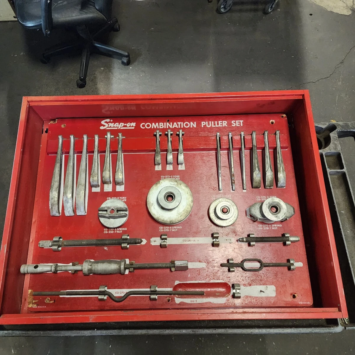 Puller set clearance
