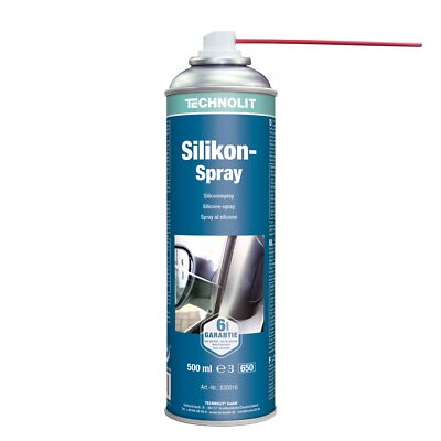 TECHNOLIT Silikon-Spray 500 ml, Gleitmittel, Metall-, Kunststoff-,  Gummipflege