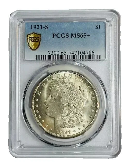 1921 Morgan Silver MS 65 モルガンダラー銀貨 038 1921 Morgan Silver MS 65 モルガンダラー銀貨 038 1921 MS 65 Graded