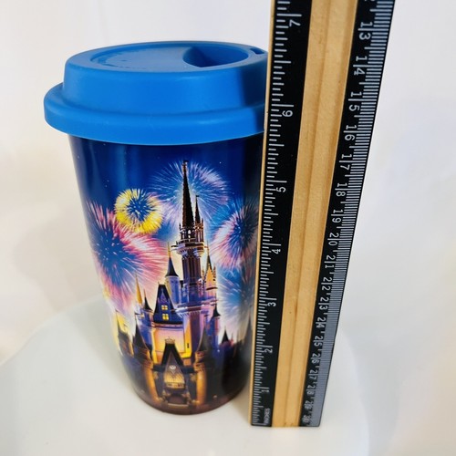 Walt Disney World Mickey Castle Travel Ceramic Tumbler with Lid Mug Cup Parks - Picture 8 of 8