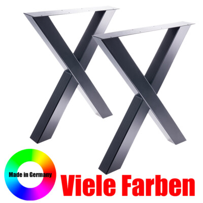 Tischgestell Tischbein X-Gestell Esstisch Schreibtisch Tisch Möbel Loft Tische