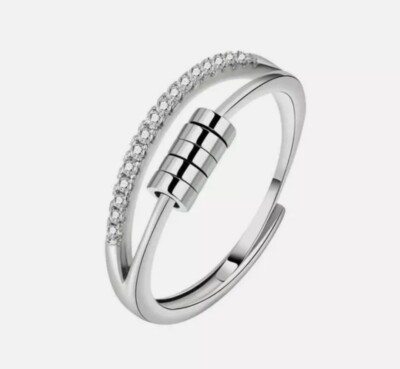 To My Daughter Handschmeichlerring Anti-Angst-Ring mit Perlen Spinner für Mädchen UK NEU