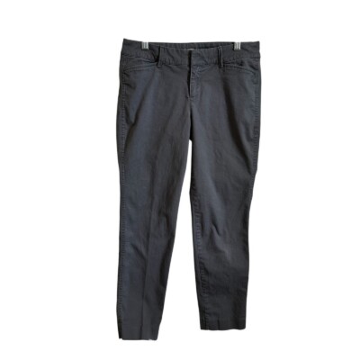 Old Navy Pixie Pants Gray Casual Stretch Career Cropped Size 2 Regular