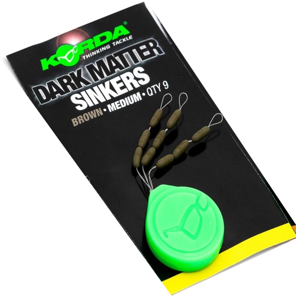 Korda Sinkers Medium Gravel Brown Pin Down Your Hook Link Tungsten Impreganted
