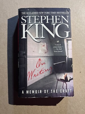 ON WRITING  by Stephen King  2002 Pocket paperback GREAT WRITING REFERENCE