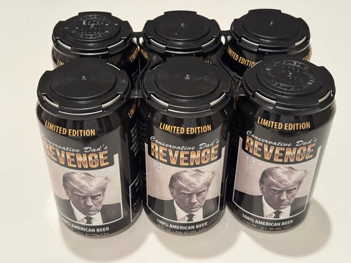 LIMITED Edition Trump Mugshot Beer Cans 6pk EMPTY
