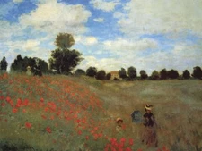 Wild Poppies by Claude Monet Art Print Landscape Poster 11x14