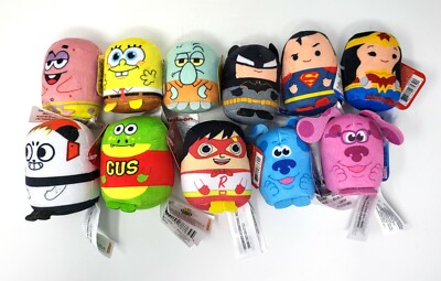 Set of 11 Mini Stylized Plush Characters - New