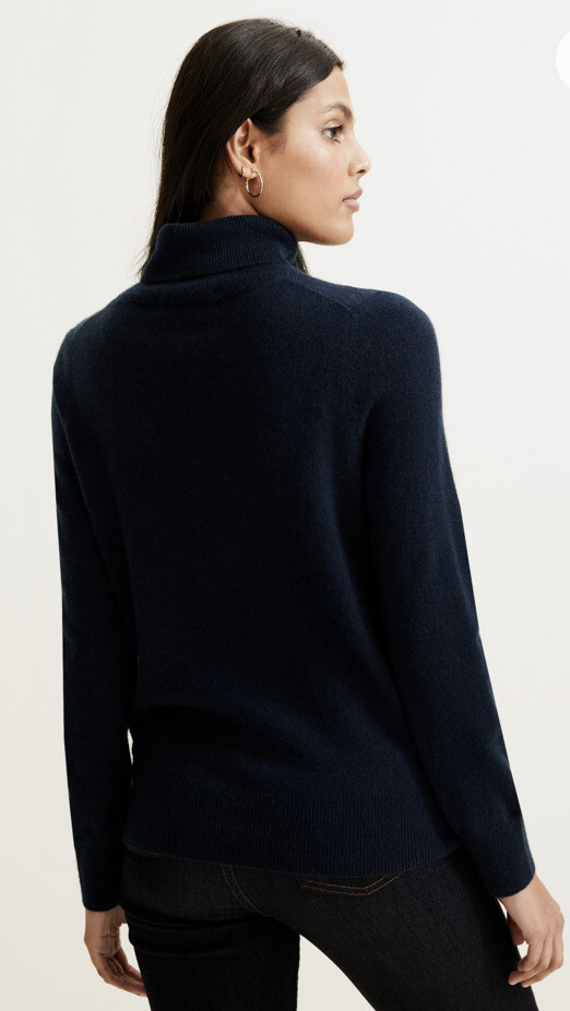 marks & Spencer autograph Black cashmere Polo roll neck jumper BNWT