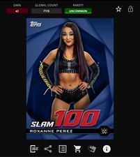 DIGITAL Topps WWE Slam 100 Blue - ROXANNE PEREZ