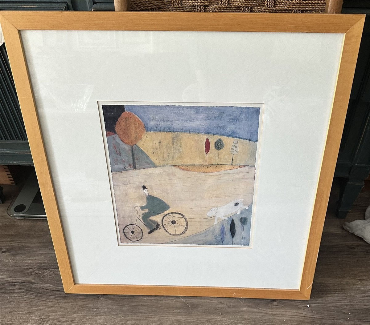 Framed Annora Spence Print Walking the Dog | eBay