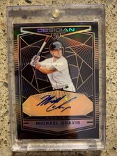 2019 Chronicles Obsidian Electric Etch Orange /50 Michael Chavis Auto RC! 👀👀👀