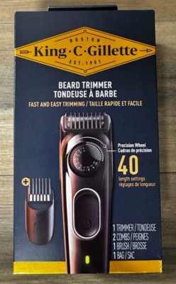King C. Gillette Cordless Rechargeable BEARD TRIMMER -5800