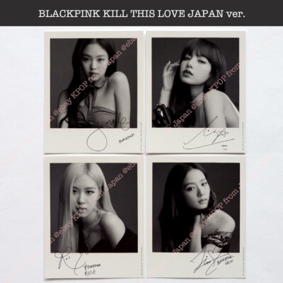 BLACKPINK KILL THIS LOVE JP version CD Official photocard