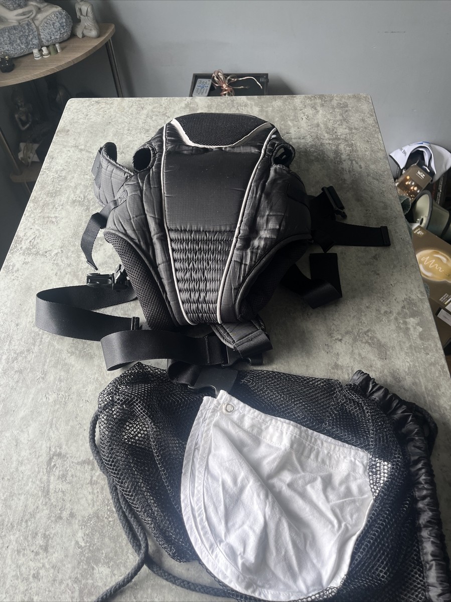 Mothercare Way Baby Carrier Black~ 0-18 Mths~ max 12kg~ Head Hugger~ Bib