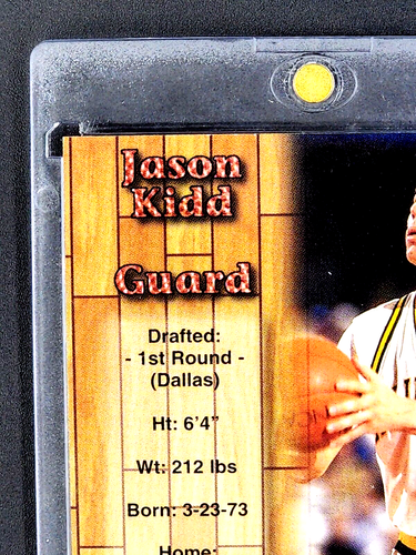 1995 1995-96 Pacific Prisms Base #36 Jason Kidd Rookie RC HOF Dallas Mavericks - Picture 7 of 10