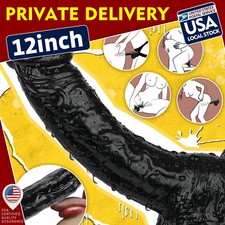 12 Inch Huge Big Dildo Suction Cup Realistic Penis-Dong G-spot Sex Toy for-women