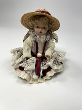 Shamir Porzellanpuppe mit Strohhut 25cm