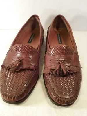 Bostonian men\'s casual shoes.                     tassel loafers brown leather Bostonian Loafer Shoe Mens 11 Brown Leather Moc Toe Tassel  main image 2
