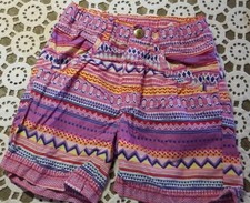H  M LITTLE GIRL'S PINK PURPLE RED YELLOW SHORTS   Size 5-6