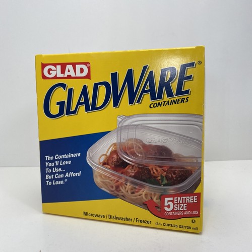 Glad Food Storage Containers - Entree Container - 25 oz - 5 Containers - Picture 1 of 5