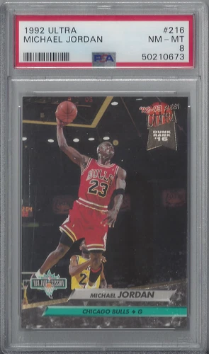 1992 Ultra Michael Jordan #216 PSA 8 NM-Mint Chicago Bulls THE GOAT