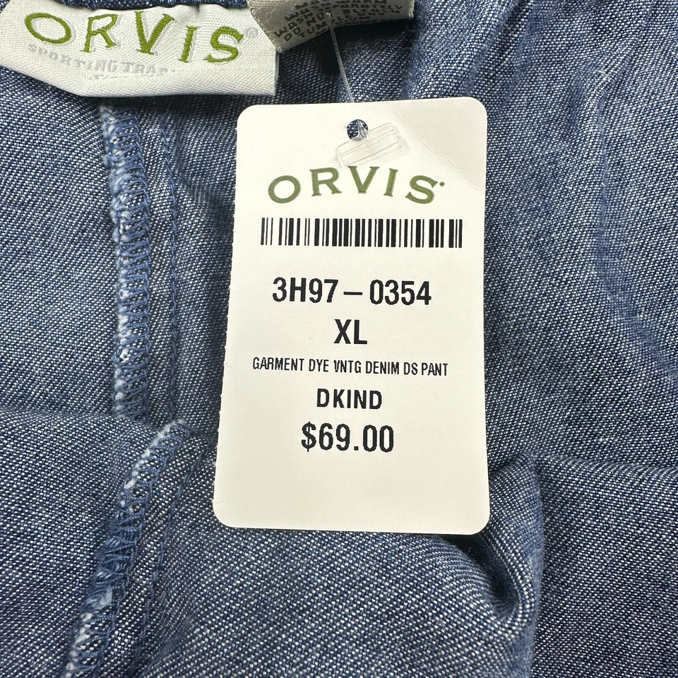 Mujer XL Orvis Denim Pantalones Azul Dkind Foto 3 de 4