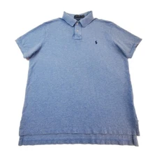 Ralph Lauren Polo Shirt Men's Size XL Blue Short Sleeve Classic Fit Logo Adult 