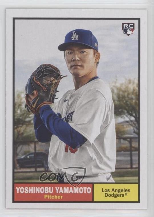 2024 Topps Archives 1961 Topps Yoshinobu Yamamoto #61 Rookie RC