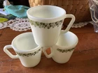 Vtg Corelle Pyrex Crazy Daisy Spring Blossom  10 Oz D Handle Mugs Qty Of 3