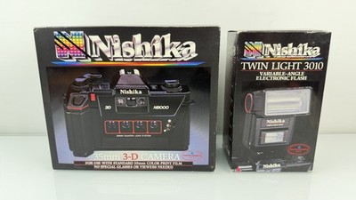 Nishika N8000 35mm 3-D Camera with Twin Light 3010 Flash | eBay