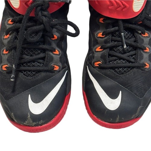 Nike Lebron Zoom Soldier VIII 8 Nero Università Rosso Scarpe Uomo 12 653641-016 - Foto 6 di 9