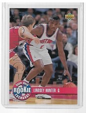 1993-1994 UPPER DECK BASKETBALL ROOKIE EXCHANGE LINDSEY HUNTER #RE10 MINT
