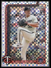 2025 Topps Chrome #277 Zebby Matthews X-Fractors
