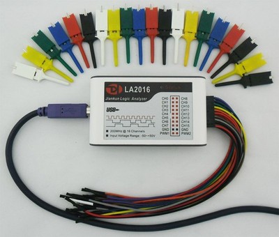 LA2016 Logic Analyzer 200MHz max sample rate,16Channels,10G Max Depth,PWM output