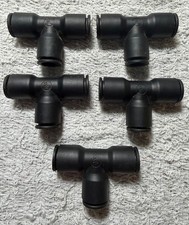 Parker Legris 3104 60 00 3/8" Push Connect Union Tee Fitting Lot of 5 NOS