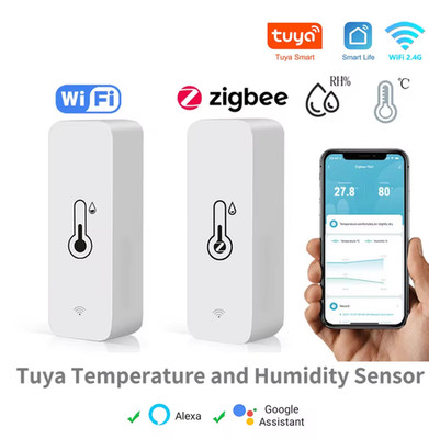 Tuya WiFi Zigbee Temperatur Luftfeuchtigkeit Sensor Innenfeuchtigkeit Sensor Batterie