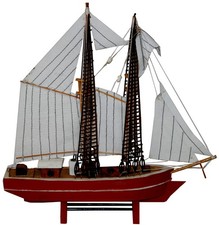 11" Brown Sailing Boat