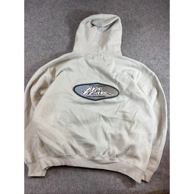 Vintage 90s No Fear Hoodie Sweatshirt Mens XL 1/4 Zip Pullover