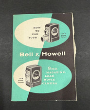 Bell  Howell 8mm Movie Camera 172 -A/B Instructions....Free Shipping